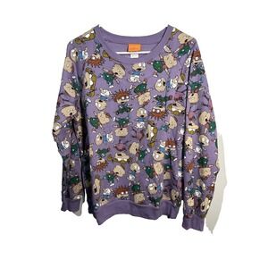 nickelodeon womens long sleeve sweat shirt RUGRATS size large